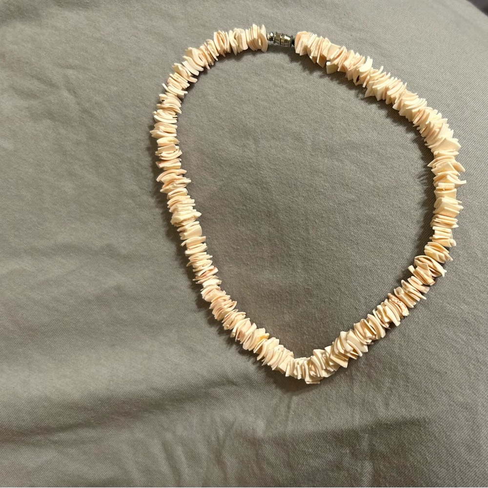 Light Pink Puka Shell Necklace